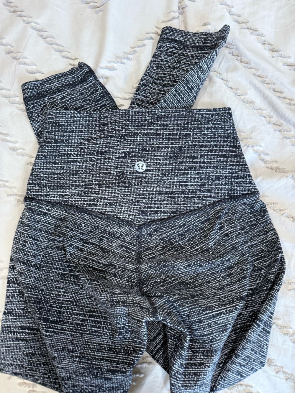 lululemon athletica Black and White Speckled High-Rise Leggings
